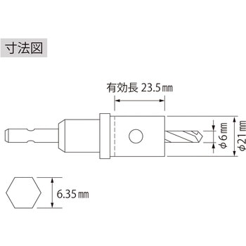 バイメタルホルソー六角軸 ロブスター(ロブテックス)