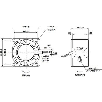 109-130 SanACE ACファン 1台 山洋電気 【通販サイトMonotaRO】