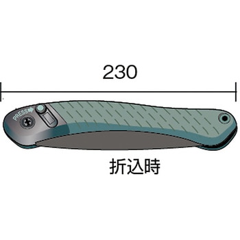 折込式一体型剪定鋸 サンクローラップランダー バーコ