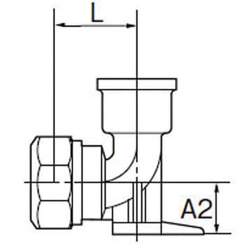 13PZA-1 座付水栓エルボ1種 TBC(タブチ) 日本水道協会・JWWA B116規格品 呼び径13mm 13PZA-1 - 【通販モノタロウ】