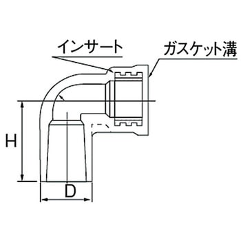 HI-TS インサート給水栓用エルボ セキスイ