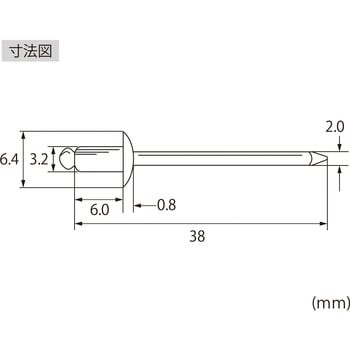 NST 4-2EB ブラインドリベット エコBOX(ステンレス/ステンレス製) 1箱