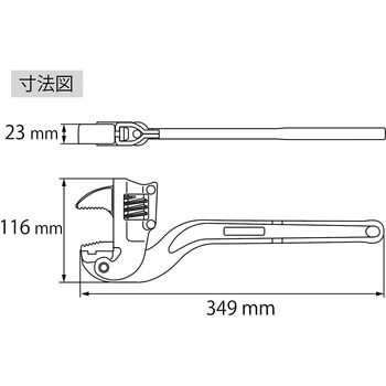 ACW350 アルミコーナーレンチ 1本 ロブスター(ロブテックス) 【通販