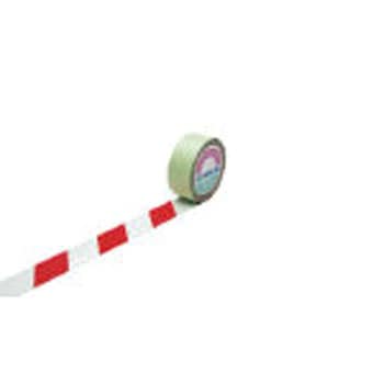 ガードテープ(危険表示赤白) 日本緑十字社 トラテープ 【通販モノタロウ】