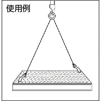 FKH1 覆工板フック スーパーツール 荷重1t 2個1組以上で使用