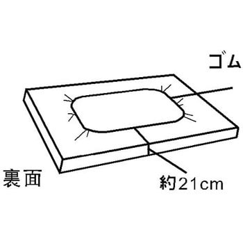 ボックス型防水シーツ 全周ゴム付 萬楽 防水シーツ 通販モノタロウ Mr 64 85cm