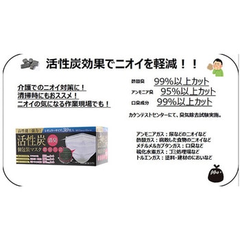 活性炭個包装マスク アズワン