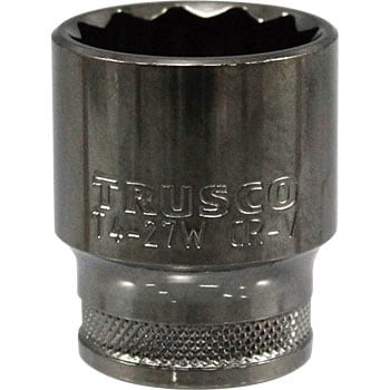 TRUSCO インパクト用ロングソケット(差込角25.4)対辺60mm T860AL：GAOS