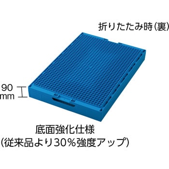 折りたたみコンテナ(本体フタ一体型75Lタイプ) TRUSCO 【通販モノタロウ】