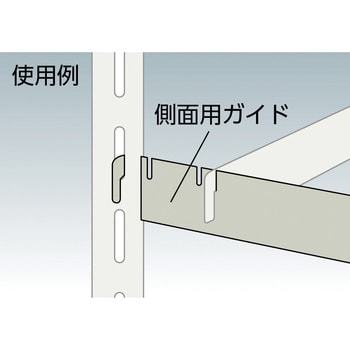 軽量棚部材側面ガイド TRUSCO 軽・中量棚用オプション 【通販モノタロウ】