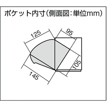 TPK-4 クリアパックケース(ポケットタイプ) 1個 TRUSCO 【通販サイト