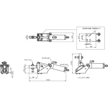 No.AC450 下方押え型エアークランプ 1個 カクタ 【通販サイトMonotaRO】