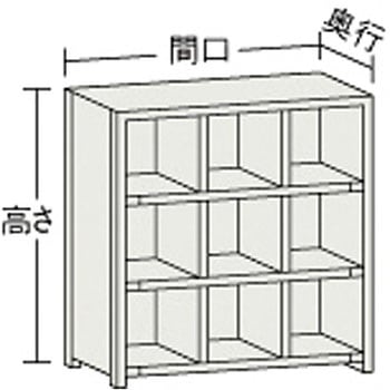 KC型区分棚887×262×1102横3列型3段 TRUSCO