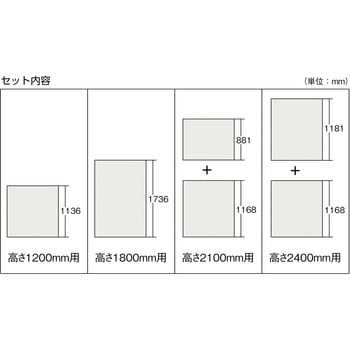 軽中量棚TLA型用側板 TRUSCO