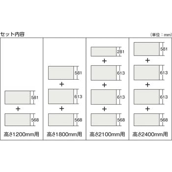 軽中量棚TLA型用背板 TRUSCO