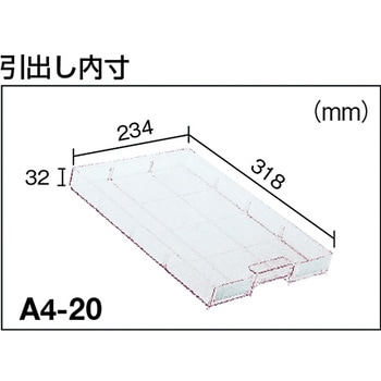 横型バンラックケースWUN型(奥行360mmタイプ) TRUSCO