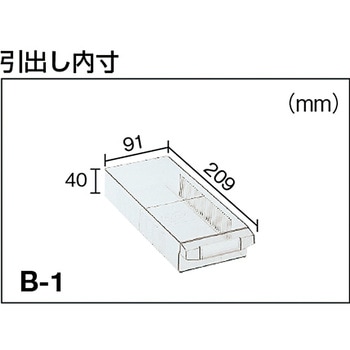 横型バンラックケースWUN型(奥行311mmタイプ) TRUSCO