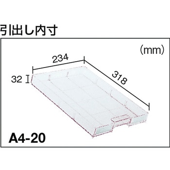 横型バンラックケースWUN型(奥行360mmタイプ) TRUSCO