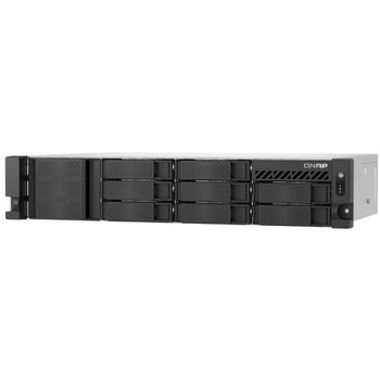 QNAP 2U 8ベイ 省スペース設計 Intel Atom プロセッサー C5125 搭載 冗長電源付きラックマウント型NAS TS-855eU-RP-8G QNAP