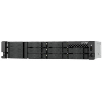 QNAP 2U 8ベイ 省スペース設計 Intel Atom プロセッサー C5125 搭載 冗長電源付きラックマウント型NAS TS-855eU-RP-8G QNAP