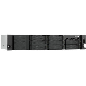 QNAP 2U 8ベイ 省スペース設計 Intel Atom プロセッサー C5125 搭載 冗長電源付きラックマウント型NAS TS-855eU-RP-8G QNAP