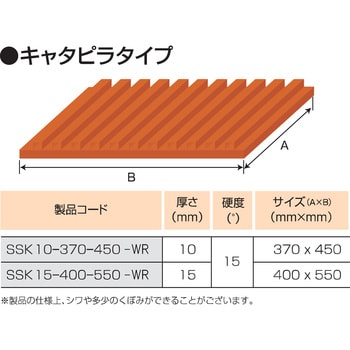 SSK15-400-550-WR シリコンスポンジシート(キャタピラ) スリーハイ