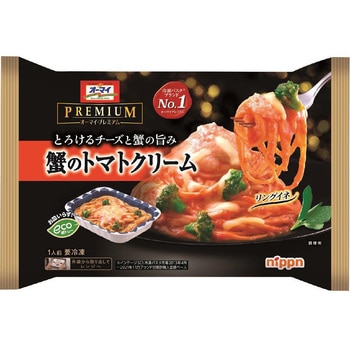 冷凍食品] オーマイ プレミアム 蟹のトマトクリーム 280g 1箱(280g×12個) ニップン 【通販モノタロウ】