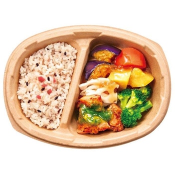 [冷凍食品] ニップン よくばり御膳 五穀梅ご飯と彩り野菜とバジルチキン 300g ニップン