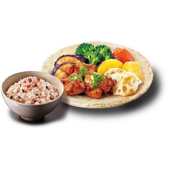 [冷凍食品] ニップン よくばり御膳 五穀梅ご飯と彩り野菜とバジルチキン 300g ニップン