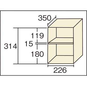 TZ型防錆強化シューズケース TRUSCO