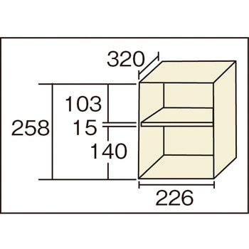 TZ型防錆強化シューズケース TRUSCO