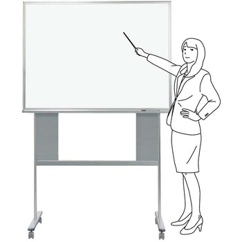 スチール製片面昇降式移動ボード TRUSCO