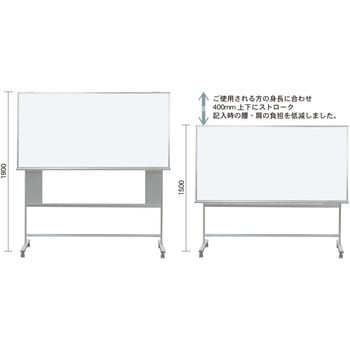 スチール製片面昇降式移動ボード TRUSCO