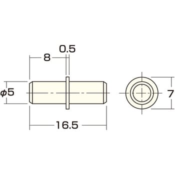 棚ダボ 5Φ穴用 - アイワ金属