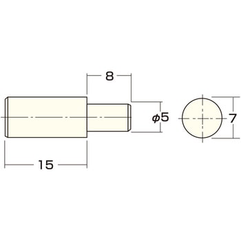 棚ダボ 5Φ穴用 - アイワ金属