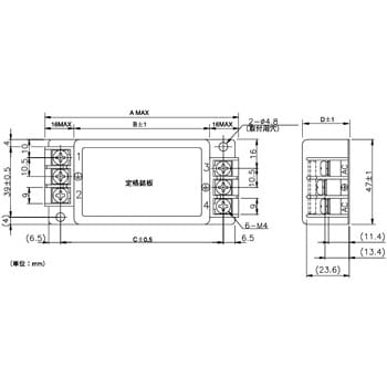 MXB-1210-33 ノイズフィルター MXBシリーズ 1台 TDKラムダ 【通販モノタロウ】