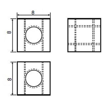 基板垂直取付用ブロック サンハヤト