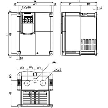 FRN30F1S-2J ファン・ポンプ(2乗低減トルク負荷)用インバータ FRENIC-Ecoシリーズ 1台 富士電機 【通販モノタロウ】