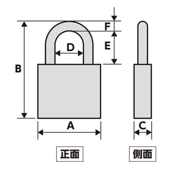 BP EC75/30 ディンプルシリンダー真鍮南京錠 1個 ABUS 【通販モノタロウ】