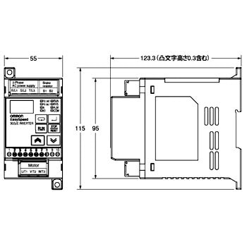 簡易型小型インバータ 3G3JE