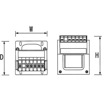 AD21-050A2 電源トランス 単相単巻 200V → 100V 1台 TOYOZUMI