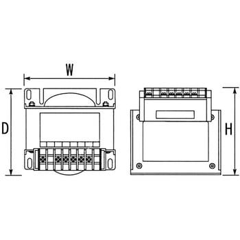 AD21-01KB2 電源トランス 単相単巻 200V → 100V 1台 TOYOZUMI