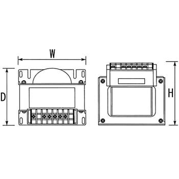 AD21-015KB2 電源トランス 単相単巻 200V → 100V 1台 TOYOZUMI