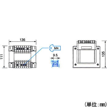 SD21-500A2 電源トランス 単相 複巻 200V → 100V 1台 TOYOZUMI