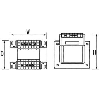 SD21-500A2 電源トランス 単相 複巻 200V → 100V 1台 TOYOZUMI