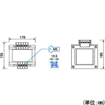 SD21-015KB 電源トランス 単相 複巻 200V → 100V 1台 TOYOZUMI