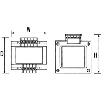 SD21-015KB 電源トランス 単相 複巻 200V → 100V 1台 TOYOZUMI