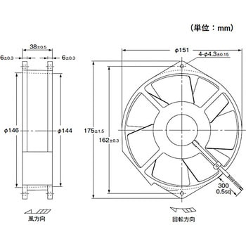 AC軸流ファン R87T(リード線タイプ) オムロン(omron) ファンモータ本体