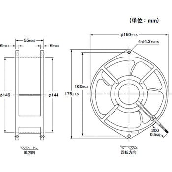 R87T-A4A07H AC軸流ファン R87T(リード線タイプ) 1個 オムロン(omron