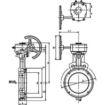 Gl 10ub 10k ステンレス鋼製バタフライバルブ ギア式 Ptfe Gl 10ubシリーズ 1個 キッツ Kitz 通販サイトmonotaro